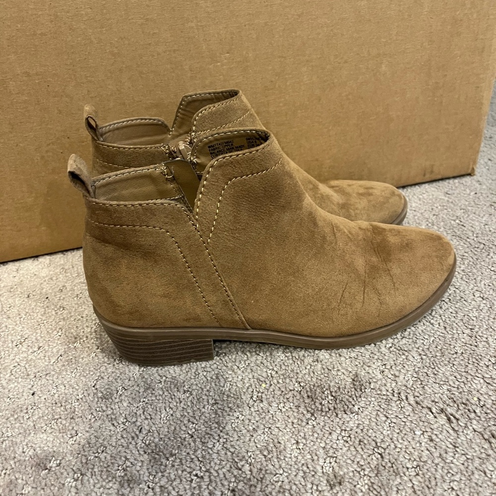 Tan Suede Ankle Boots